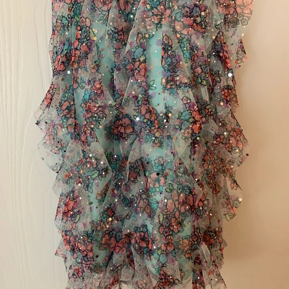 Justice ruffed dress size 7